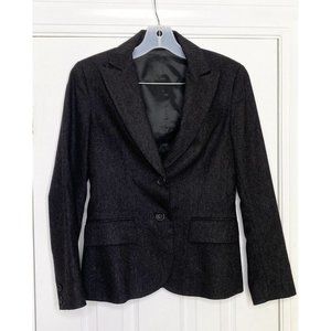 Theory Women’s Nettie Two Button Blazer‎ Charcoal Gray 2 Wool Blend